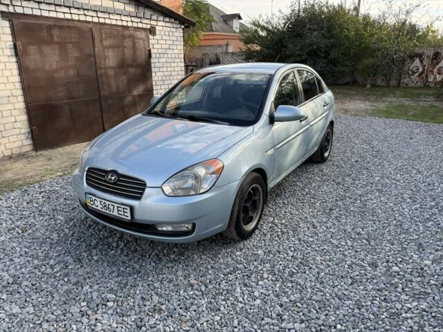 Синій Хендай Акцент, об'ємом двигуна 1.4 л та пробігом 168 тис. км за 4350 $, фото 1 на Automoto.ua