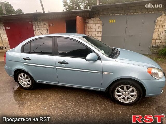 Синий Хендай Акцент, объемом двигателя 1.4 л и пробегом 127 тыс. км за 5400 $, фото 3 на Automoto.ua