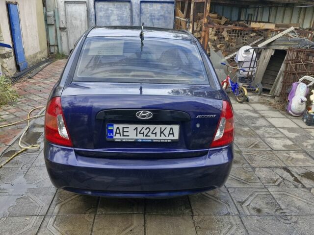 Синий Хендай Акцент, объемом двигателя 1.4 л и пробегом 142 тыс. км за 4753 $, фото 1 на Automoto.ua