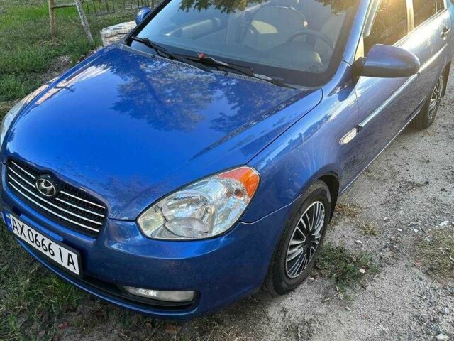 Синий Хендай Акцент, объемом двигателя 1.4 л и пробегом 193 тыс. км за 4500 $, фото 5 на Automoto.ua