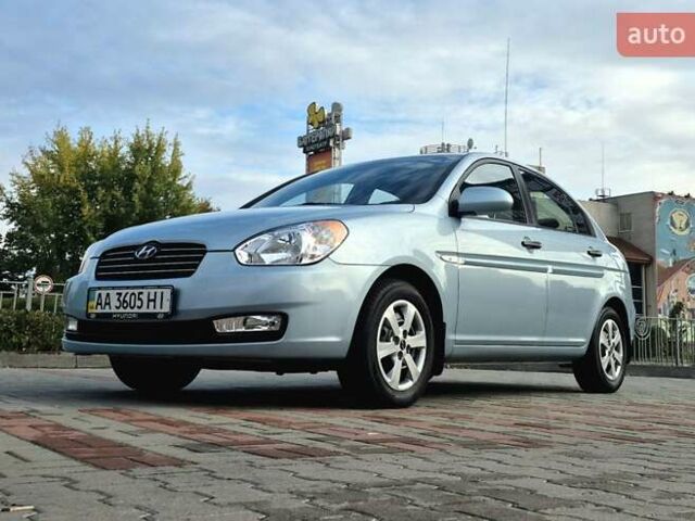 Синий Хендай Акцент, объемом двигателя 1.4 л и пробегом 57 тыс. км за 6550 $, фото 6 на Automoto.ua