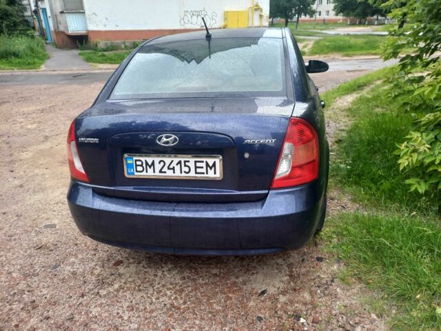 Синій Хендай Акцент, об'ємом двигуна 1.4 л та пробігом 160 тис. км за 4900 $, фото 2 на Automoto.ua