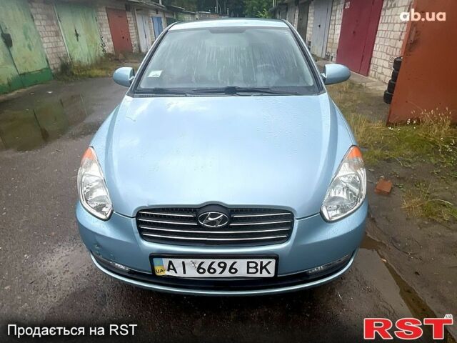 Синий Хендай Акцент, объемом двигателя 1.4 л и пробегом 127 тыс. км за 5400 $, фото 1 на Automoto.ua