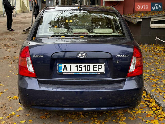 Синий Хендай Акцент, объемом двигателя 1.4 л и пробегом 171 тыс. км за 5499 $, фото 6 на Automoto.ua