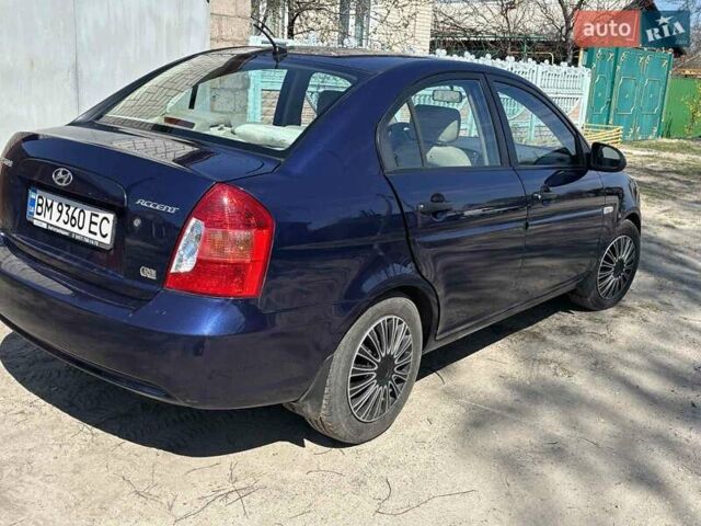 Синий Хендай Акцент, объемом двигателя 1.5 л и пробегом 163 тыс. км за 5190 $, фото 4 на Automoto.ua