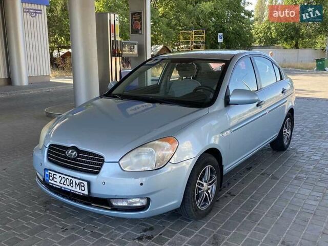 Синій Хендай Акцент, об'ємом двигуна 1.4 л та пробігом 198 тис. км за 5900 $, фото 1 на Automoto.ua