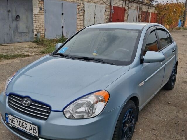 Синий Хендай Акцент, объемом двигателя 1.4 л и пробегом 56 тыс. км за 7700 $, фото 1 на Automoto.ua