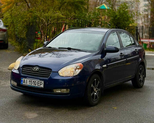 Синий Хендай Акцент, объемом двигателя 1.4 л и пробегом 171 тыс. км за 5499 $, фото 2 на Automoto.ua