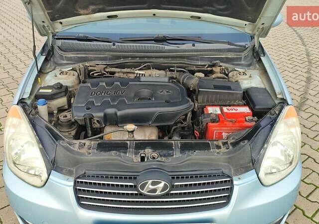 Синий Хендай Акцент, объемом двигателя 1.6 л и пробегом 171 тыс. км за 6450 $, фото 8 на Automoto.ua