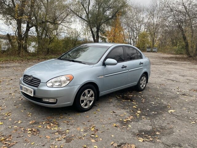 Синий Хендай Акцент, объемом двигателя 1.4 л и пробегом 212 тыс. км за 4500 $, фото 6 на Automoto.ua