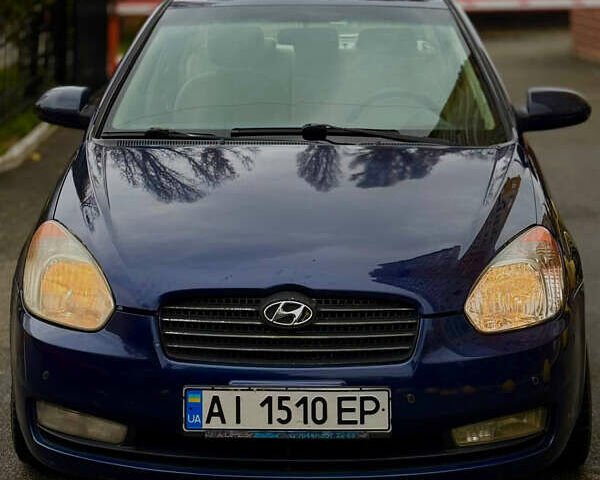 Синий Хендай Акцент, объемом двигателя 1.4 л и пробегом 171 тыс. км за 5499 $, фото 4 на Automoto.ua