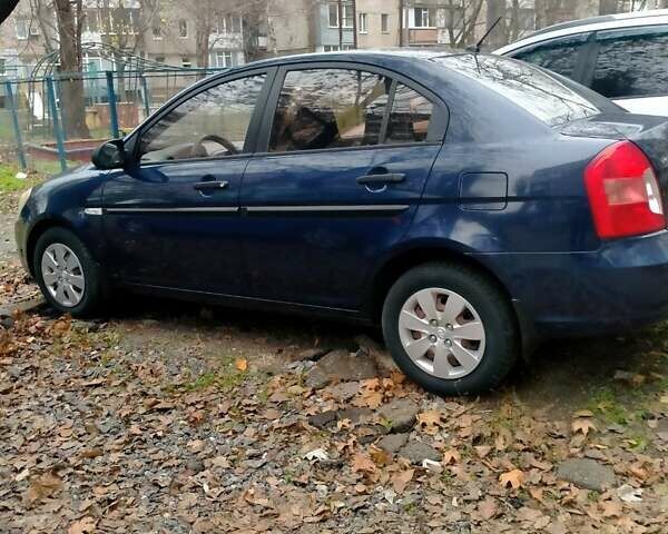 Синий Хендай Акцент, объемом двигателя 1.4 л и пробегом 95 тыс. км за 5700 $, фото 1 на Automoto.ua