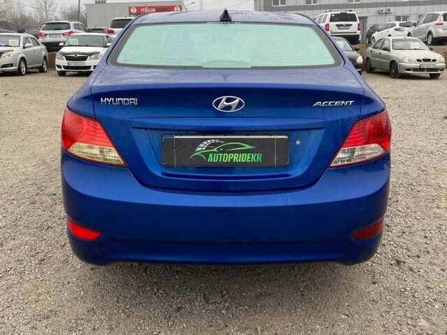 Синий Хендай Акцент, объемом двигателя 1.4 л и пробегом 196 тыс. км за 6990 $, фото 2 на Automoto.ua