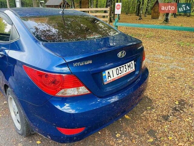 Синий Хендай Акцент, объемом двигателя 1.4 л и пробегом 127 тыс. км за 7000 $, фото 1 на Automoto.ua