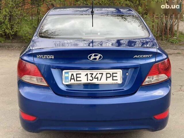 Синий Хендай Акцент, объемом двигателя 1.4 л и пробегом 160 тыс. км за 5700 $, фото 4 на Automoto.ua