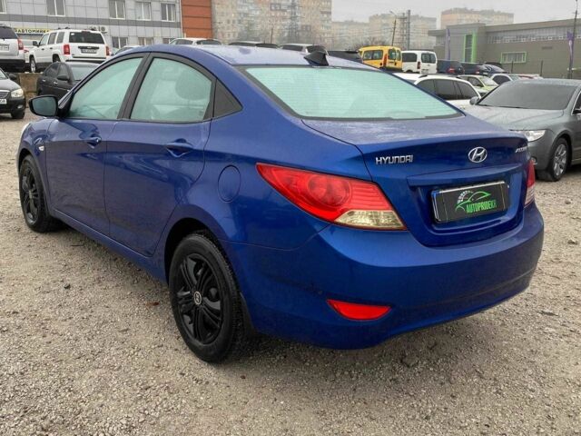 Синий Хендай Акцент, объемом двигателя 1.4 л и пробегом 196 тыс. км за 6990 $, фото 3 на Automoto.ua
