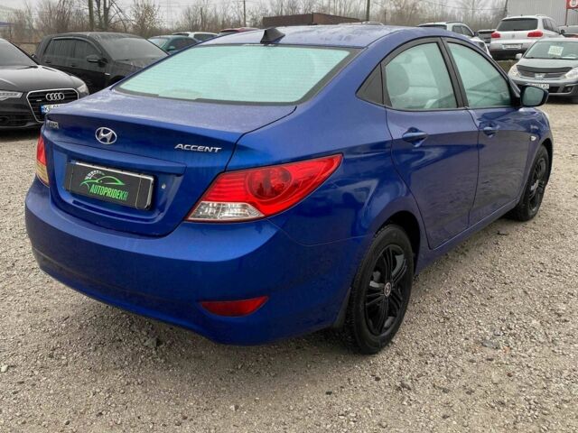 Синий Хендай Акцент, объемом двигателя 1.4 л и пробегом 196 тыс. км за 6990 $, фото 1 на Automoto.ua