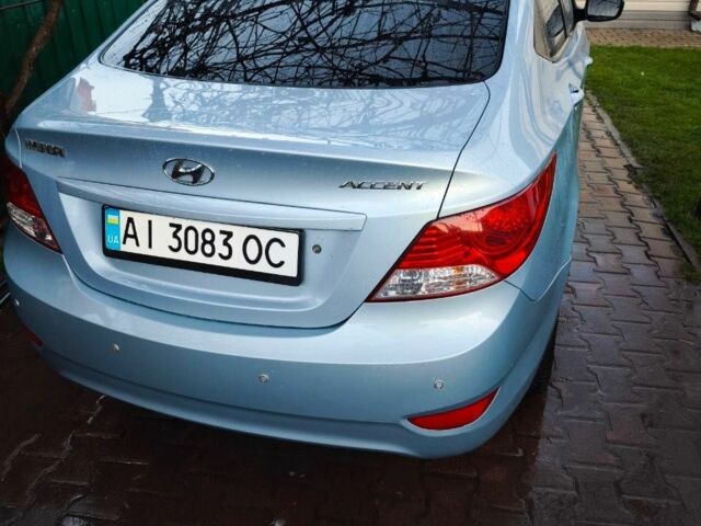 Синий Хендай Акцент, объемом двигателя 1.4 л и пробегом 160 тыс. км за 7500 $, фото 7 на Automoto.ua