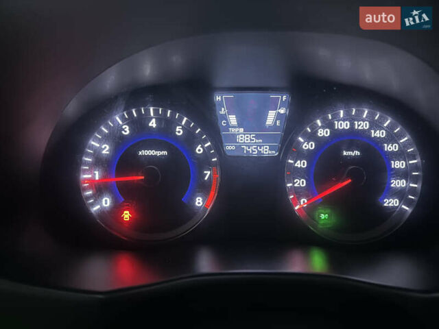 Синий Хендай Акцент, объемом двигателя 1.4 л и пробегом 74 тыс. км за 9200 $, фото 1 на Automoto.ua