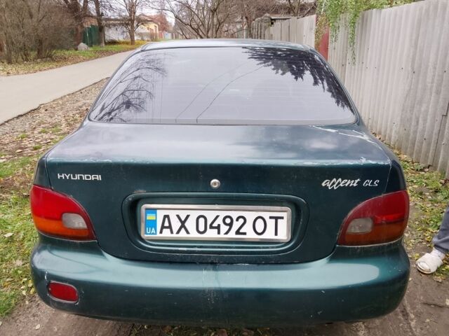 Зеленый Хендай Акцент, объемом двигателя 1.5 л и пробегом 3 тыс. км за 1100 $, фото 1 на Automoto.ua
