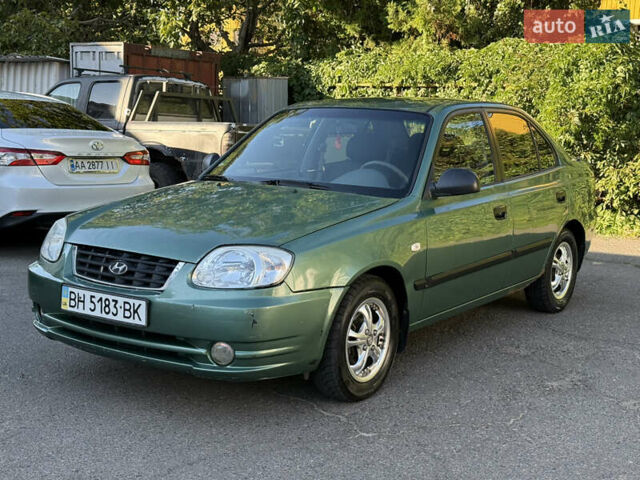 Зелений Хендай Акцент, об'ємом двигуна 1.5 л та пробігом 186 тис. км за 2999 $, фото 1 на Automoto.ua