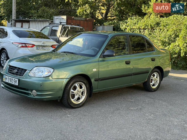 Зелений Хендай Акцент, об'ємом двигуна 1.5 л та пробігом 186 тис. км за 2999 $, фото 6 на Automoto.ua
