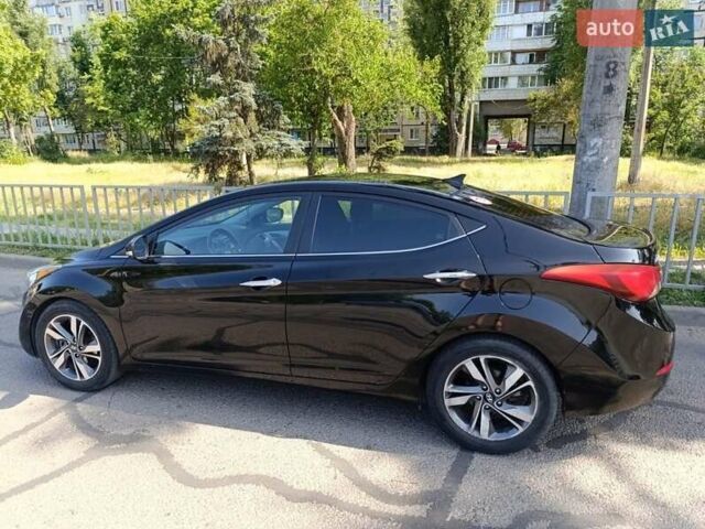 Черный Хендай Элантра, объемом двигателя 2 л и пробегом 93 тыс. км за 10600 $, фото 1 на Automoto.ua