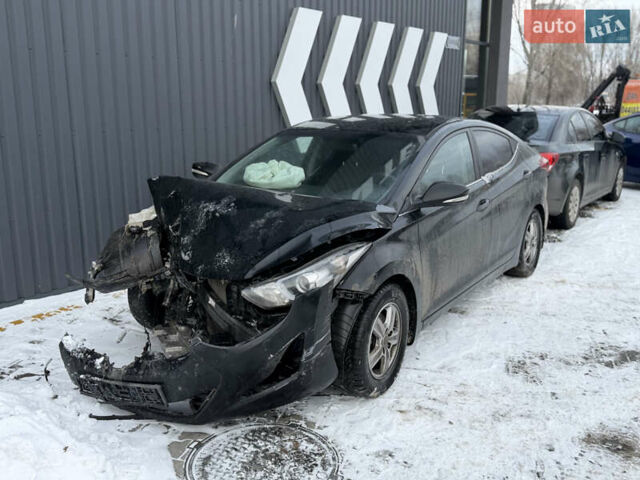 Черный Хендай Элантра, объемом двигателя 1.59 л и пробегом 158 тыс. км за 5000 $, фото 1 на Automoto.ua