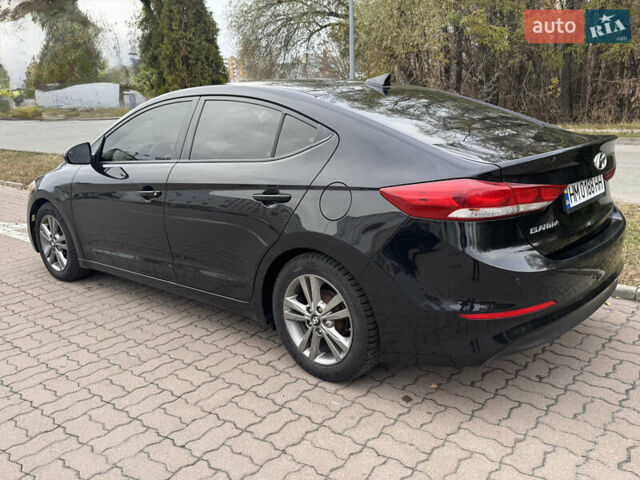 Черный Хендай Элантра, объемом двигателя 1.8 л и пробегом 90 тыс. км за 12000 $, фото 2 на Automoto.ua