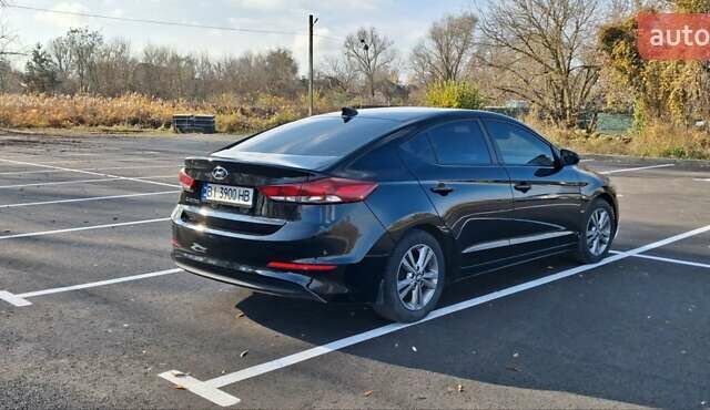 Черный Хендай Элантра, объемом двигателя 2 л и пробегом 75 тыс. км за 12500 $, фото 2 на Automoto.ua
