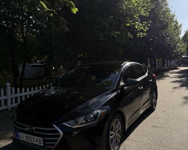 Черный Хендай Элантра, объемом двигателя 2 л и пробегом 96 тыс. км за 13500 $, фото 1 на Automoto.ua