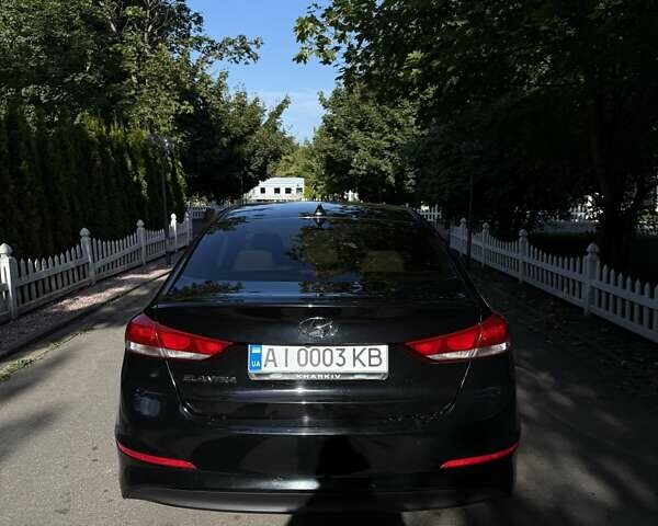 Черный Хендай Элантра, объемом двигателя 2 л и пробегом 96 тыс. км за 13500 $, фото 5 на Automoto.ua