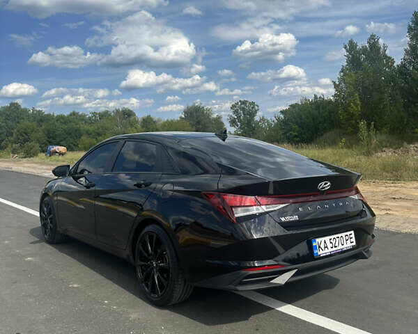 Черный Хендай Элантра, объемом двигателя 2 л и пробегом 69 тыс. км за 17400 $, фото 4 на Automoto.ua