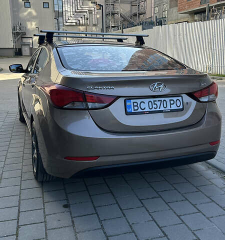 Хендай Элантра 2014 в Львове на Automoto.ua Коричневый Хендай Элантра, объемом двигателя 1.59 л и пробегом 104 тыс. км за 9000 $, фото 1 на Automoto.ua