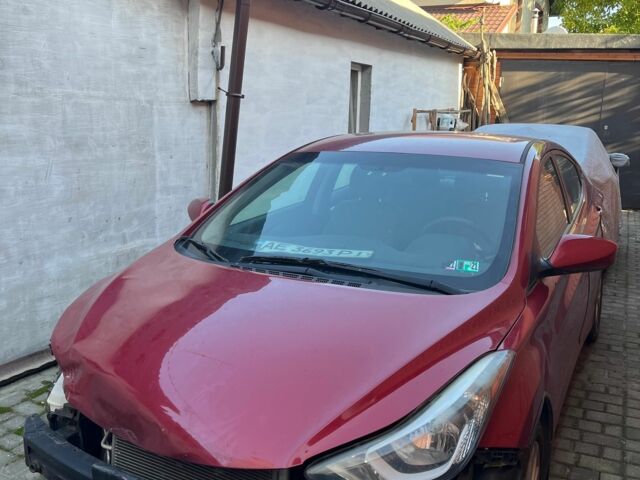 Красный Хендай Элантра, объемом двигателя 1.8 л и пробегом 150 тыс. км за 7900 $, фото 1 на Automoto.ua