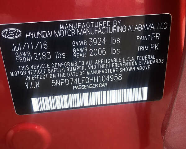 Красный Хендай Элантра, объемом двигателя 2 л и пробегом 156 тыс. км за 10999 $, фото 33 на Automoto.ua