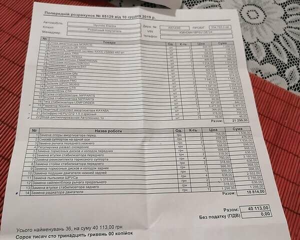 Синій Хендай Елантра, об'ємом двигуна 1.6 л та пробігом 276 тис. км за 4500 $, фото 24 на Automoto.ua