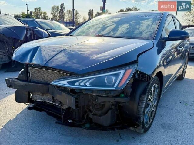 Синий Хендай Элантра, объемом двигателя 2 л и пробегом 162 тыс. км за 9200 $, фото 2 на Automoto.ua