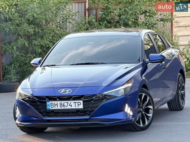 Синий Хендай Элантра, объемом двигателя 2 л и пробегом 43 тыс. км за 14900 $, фото 1 на Automoto.ua