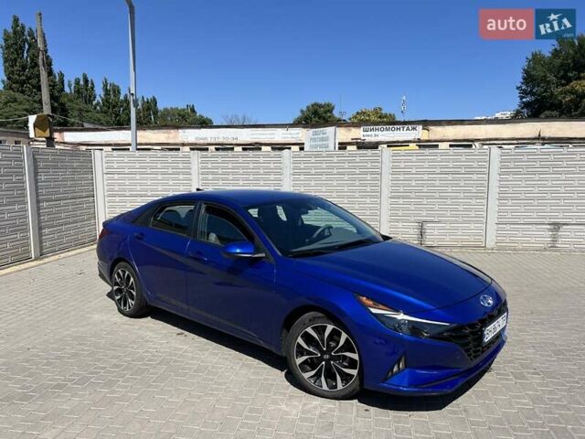 Синий Хендай Элантра, объемом двигателя 2 л и пробегом 39 тыс. км за 19500 $, фото 2 на Automoto.ua