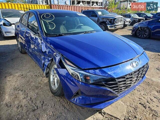 Синий Хендай Элантра, объемом двигателя 2 л и пробегом 44 тыс. км за 10700 $, фото 1 на Automoto.ua