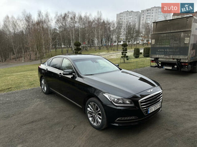 Черный Хендай Генезис, объемом двигателя 3.78 л и пробегом 124 тыс. км за 17500 $, фото 4 на Automoto.ua
