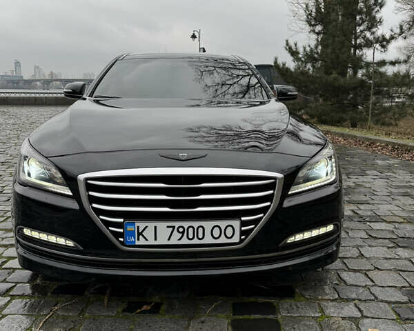 Черный Хендай Генезис, объемом двигателя 3.78 л и пробегом 125 тыс. км за 18999 $, фото 1 на Automoto.ua