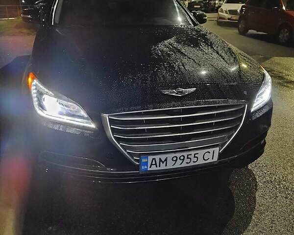 Чорний Хендай Генезис, об'ємом двигуна 3.78 л та пробігом 140 тис. км за 14500 $, фото 2 на Automoto.ua