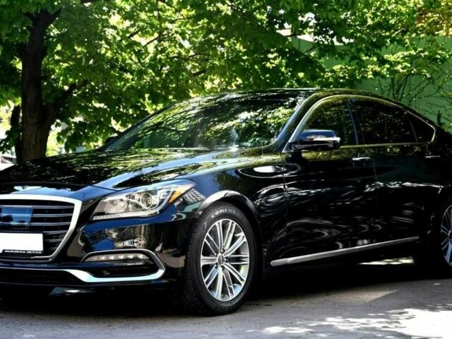 Черный Хендай Генезис, объемом двигателя 3.8 л и пробегом 63 тыс. км за 32000 $, фото 1 на Automoto.ua