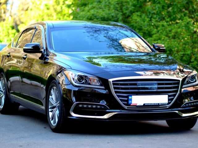 Черный Хендай Генезис, объемом двигателя 3.8 л и пробегом 63 тыс. км за 32000 $, фото 2 на Automoto.ua