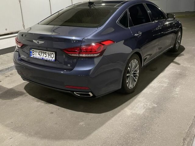 Синий Хендай Генезис, объемом двигателя 3.8 л и пробегом 84 тыс. км за 15500 $, фото 1 на Automoto.ua