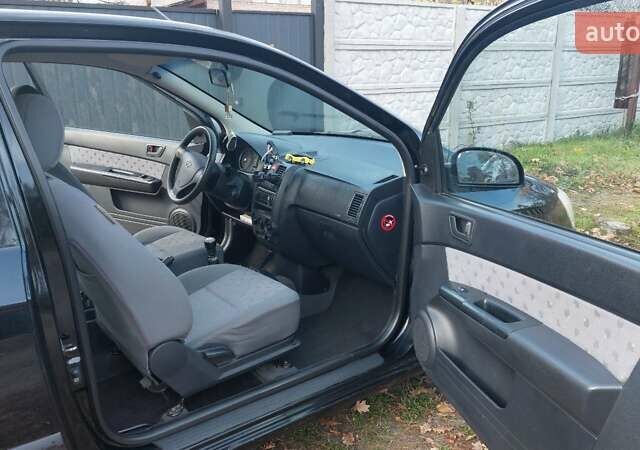 Черный Хендай Гетц, объемом двигателя 1.09 л и пробегом 247 тыс. км за 3700 $, фото 6 на Automoto.ua