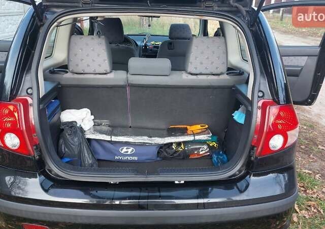 Черный Хендай Гетц, объемом двигателя 1.09 л и пробегом 247 тыс. км за 3700 $, фото 10 на Automoto.ua