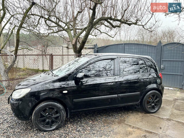 Черный Хендай Гетц, объемом двигателя 1.6 л и пробегом 330 тыс. км за 2900 $, фото 2 на Automoto.ua